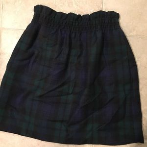 Jcrew short gingham skirt